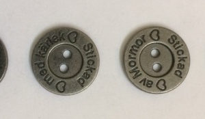 Metallknappar 15 mm